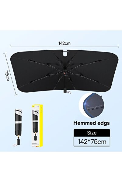Choice مظلة Baseus للزجاج الأمامي للسيارة مقاس 142 × 75 سم، غطاء بحواف أوسع، ...