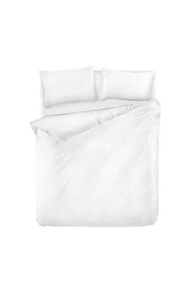 Nuvomon White Double Duvet Cover Set
