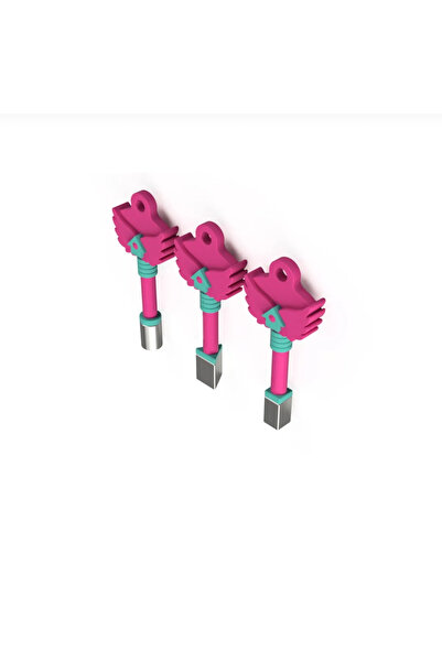 NC3DLAZER Squid Game 3 Anahtar Seti 3'Lü Set Oyuncak Squid Game 3 Figürü