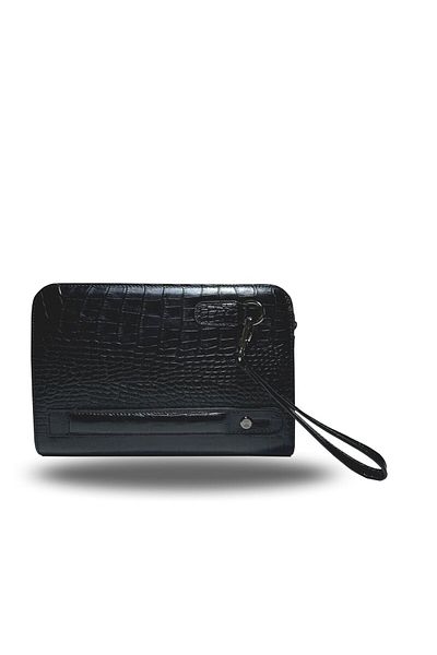 AYAZ DERİ Nous – Genuine Leather Handbag with Fingerprint Reader