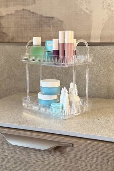 UNIQUE ME 2-Tier Makeup Organizer Cosmetic Accessory Diamond Nature (Ανθεκτικό Πολυανθρακικό)