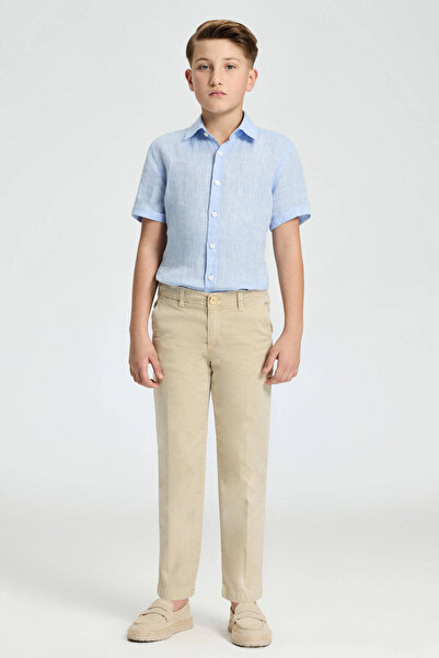 Hemington Kum Rengi Yazlık Çocuk Chino Pantolon