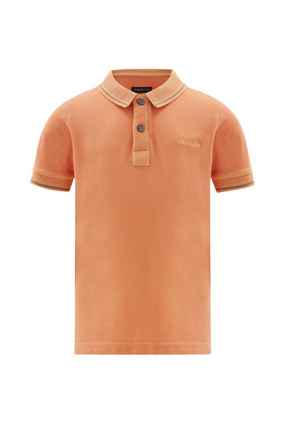 Hemington Vintage Look Orange Polo Neck Children's T-Shirt