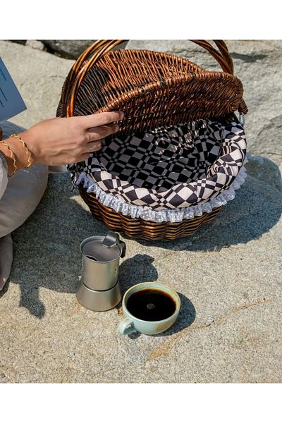 vanilinkitchen Wicker Oval Picnic Basket