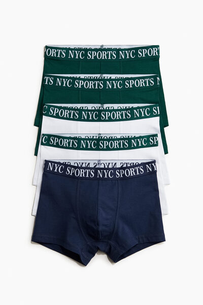 H&M 5'li Kısa Boxer Şort