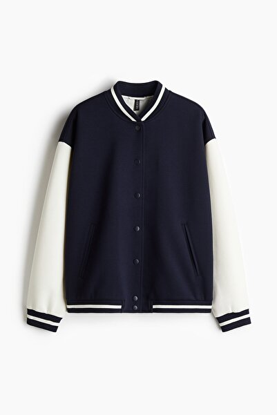 H&M Motif Detaylı Beyzbol Ceketi