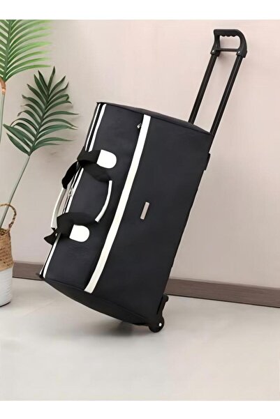 Generic Rolling Duffle Bag With 2 Wheels, Holdall Carry Extendable Organizer Bag