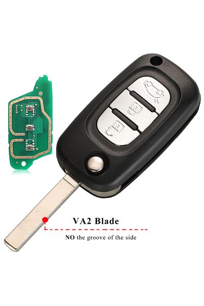 Choice With Va2 Blade Jingyuqin 433mhz Id46 Pcf7961 3btn Car Remote Key For Renault Scenic Iii Megane Iii F