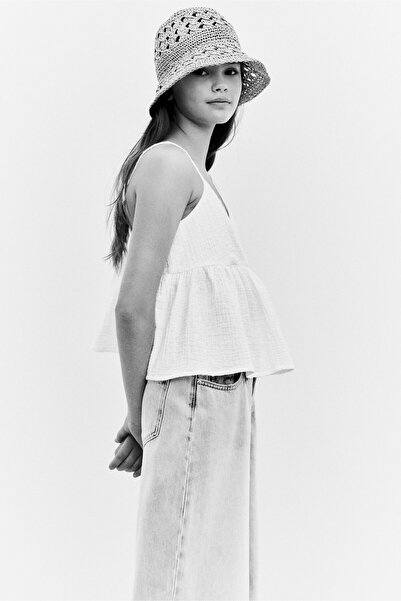 H&M Geniş Paçalı Kot Pantolon