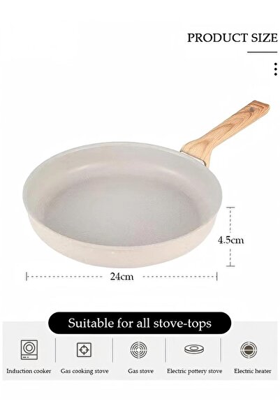 Generic Non Stick Frying Pan, Medical Coating, Dual Flow Ports, With Anti Scald Handle