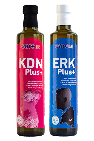 Care Up Kdn Plus Hayıt Otu, Aslan Pençesi Sirke Karışımı 500ml + Erk Plus Ginseng Sirke Karışımı 500Ml