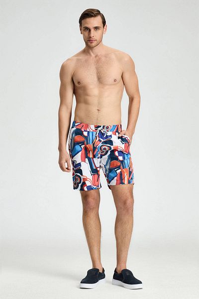 Hemington Blue Pattern Custom Cut Quick Dry Swimsuit