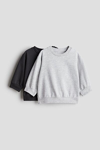 H&M 2’li Pamuklu Sweatshirt