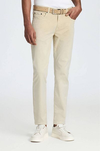 Hemington Slim Fit 5 Pocket Sand Chino Trousers
