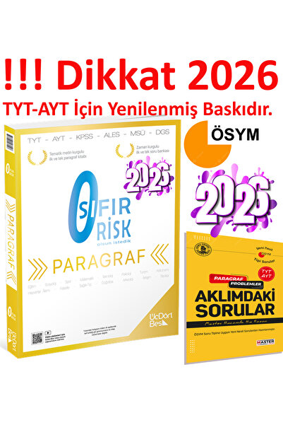 Üç Dört Beş Yayıncılık 345 Yayınları – TYT / AYT Paragraf 0 Sıfır Risk Rüştü Renk Ritmi Hoca Hız Paragrafın Gamze Sarmalı