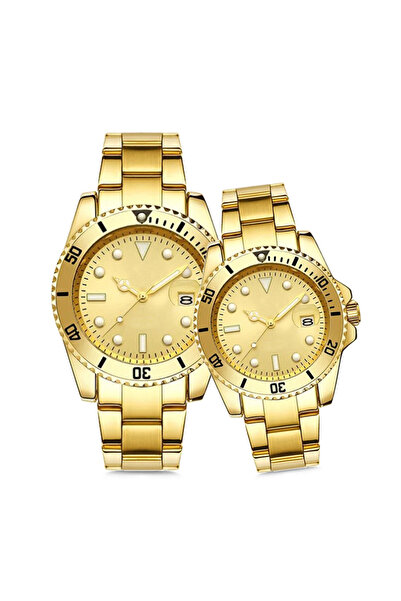 SPECTRUM PREMİUM Spectrum Çelik Kordon Bay  Eşli Çift Sevgili Kol Saati ST2023MW