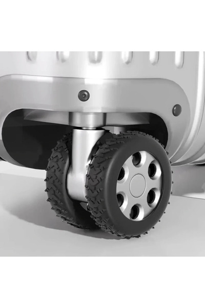 Vivaverse واقي عجلات الحقيبة 4 قطع لون أسود