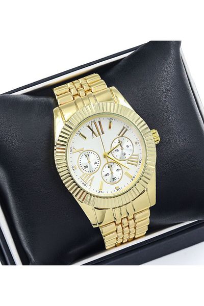 SPECTRUM PREMİUM Spectrum Premium Metal Cord Gold Color Unisex Wrist Watch