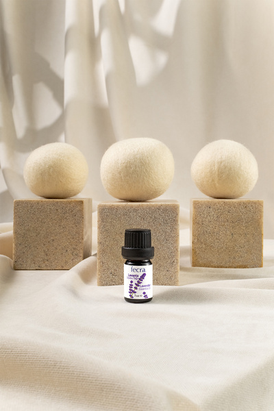 Fecra Zıpzıp 6’lı XL Yün Kurutma Topu + Lavanta Yağı – %100 Organik Doğal Çamaşır Yumuşatıcı