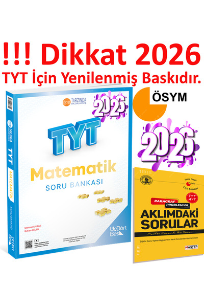 Üç Dört Beş Yayıncılık 345 - TYT Matematik Soru Bankası – Dikkat 2025 Tamamı ...