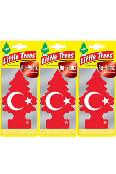 Car Freshner Little Trees Vanilla Pride Türk Bayrağı Oto Kokusu 3 Adet 55008 10411131