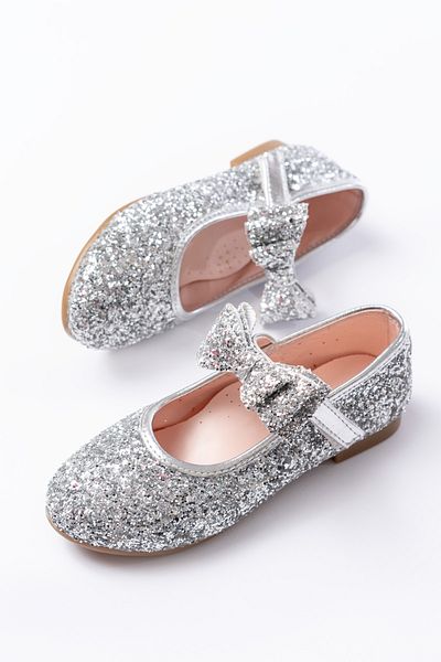 p papuccum ortopedi çocuk ayakkabıları Girl's Anti-Slip Sole Glass Broken Bow Ballerina Ballet