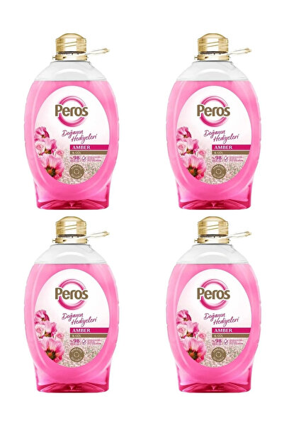 Peros 4 Adet-sıvı Sabun Amber & Gül 3 Kg X 4lü Süper Avantaj Paketi