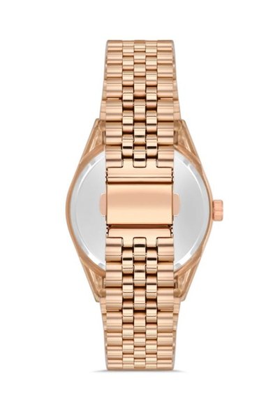 SPECTRUM PREMİUM Spectrum Premium Steel Cord Stone Case Copper Color Women Wrist Watch