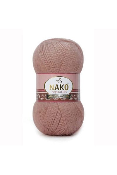 NAKO 5 τεμάχια Angora Πολυτελές Χειροποίητο Νήμα Πλέξης 11054 Μπρονζέ Δέρμα