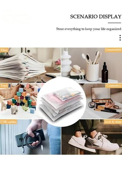 Generic 50 Pcs Frosted Clothes Packaging Bags For Shipping