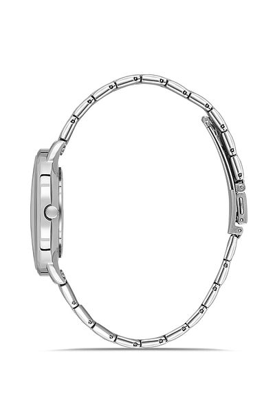 Supleon Special Series Steel Cord Silver Color 24 Months Warranty Waterproof Men's Wrist Watch with Calendar