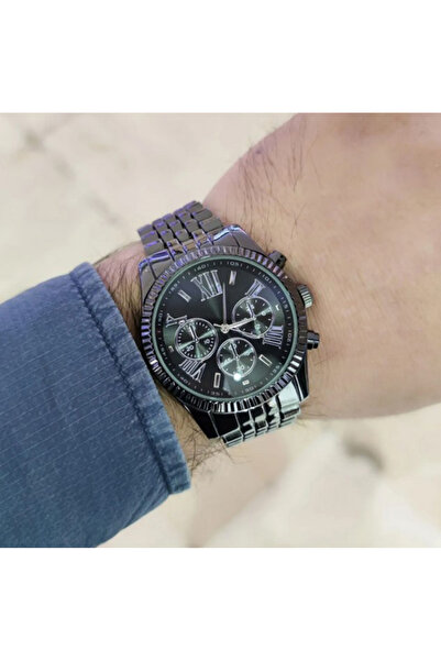 SPECTRUM PREMİUM Spectrum Premium Metal Kordon Siyah Erkek Kol Saati ST3119AGS