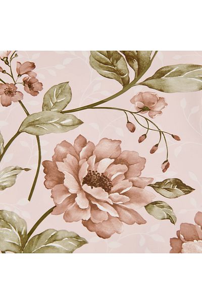 Retro Time Rose Patterned Pvc Table Cloth - Colorful - 140X140 cm