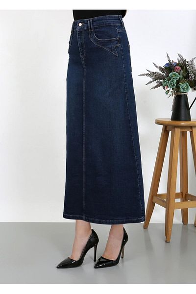 VELLICHOR Denim cu buzunar detaliat Albastru închis-602