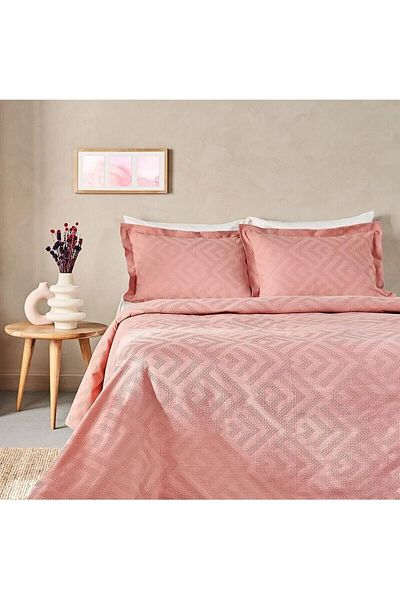 Mena Rise Double Bed Throw Orange