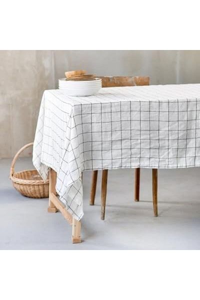Mena Rise Sirinshop |   Linen Checkered Tablecloth (160 X 240) 1108107