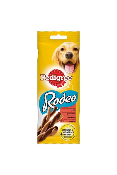Pedigree 20 X Recompense Pentru Caini, Rodeo, Vita, 70 G