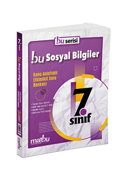 Matbu Yayınları 7. Sınıf Sosyal Bilgiler Konu Anlatımlı Etkinlikli Soru Banka...