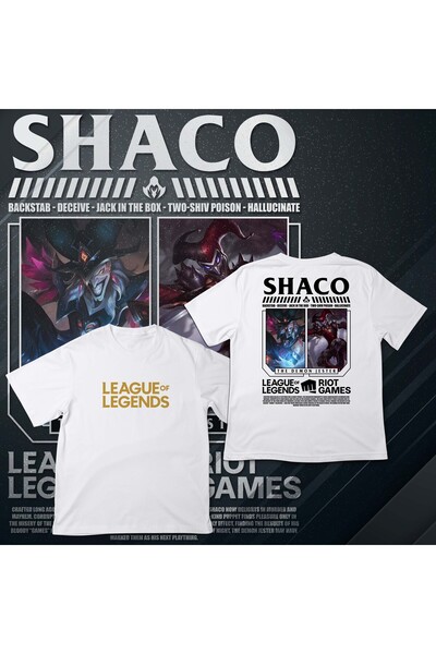 EZ Design League of Legends - SHACO - Baskılı Oversize T-shirt
