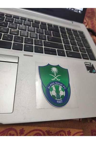 Generic Al-Ahli Saudi FC Football Club Logo Sticker, Official Team Emblem, Sports Decal for Laptop, Mobile,