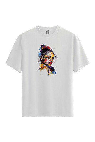 Color Luxe Bold Stare - 100% Cotton Women's White T-Shirt - Premium Quality