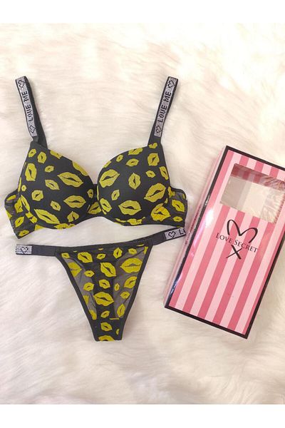 Modaley Giyim Push up Bra Underwear Set B Cup Without Box