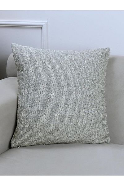 Mena Rise Diyar-Ifırsatshop Home Potenza Beige Color Plain Throw Pillow Cover 45 X 45 1017157