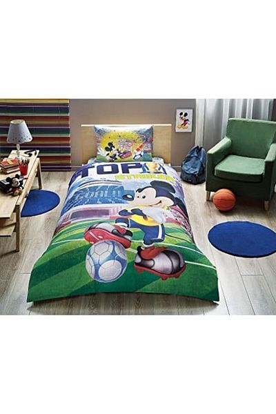 Mena Rise Diyar-ıFırsatShop Licensed Mickey Goal Duvet Cover Set 1017157