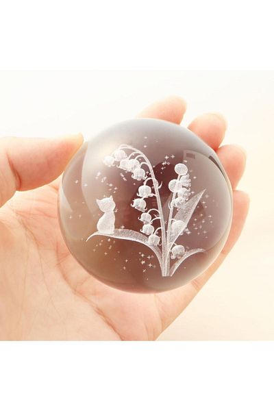 Wolawood Premium Crystal Glass Snow Globe 3D Illuminated Rgb Lamp Wooden Base Led Decorative USB Gift Set