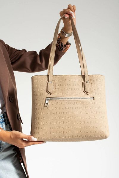 Just Polo Women's Mink Large Size Handbag 344028Mh
