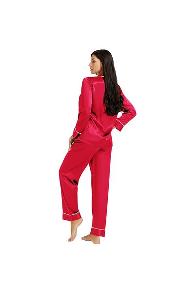 Caprisious Women's Luxurious Silk Satin Pajama Set - Soft and Comfortable Full Sleeve Nightwear