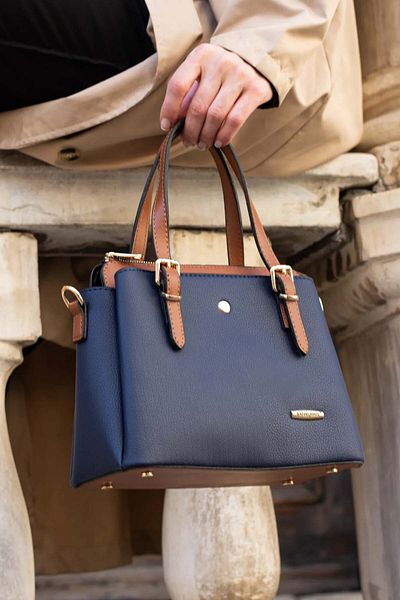 POLO CLUB Geantă de umăr și de mână pentru femei, cu curea lungă, cu 4 compartimente, cu accesorii aurii, simplă și elegantă (25x20 CM)