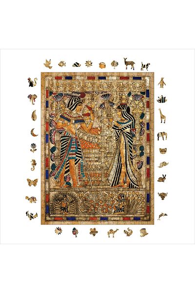 Pinecone بازل خشبي اgyptian القديم لغز مجزأ فريد من نوعه 450 قطعة 29x39 سم R1-19