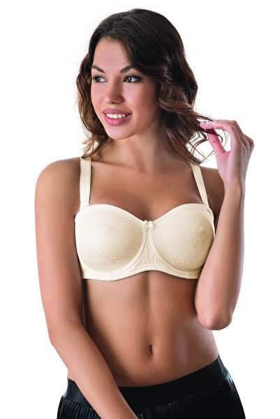 byasafkids Ekru Mi Emay 159 C Underwire Strapless Gathering Bra